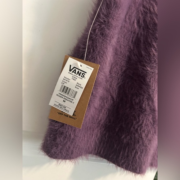 Vans Fuzzy Purple Sweater Vest - Picture 3 of 5